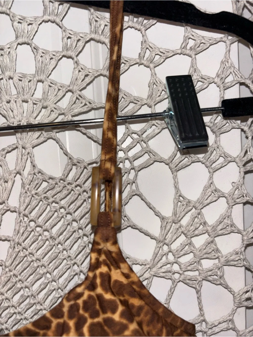 Vintage Leopard Print One-Piece Swimsuit‎ size 14 A00365